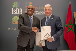 ITFC CEO Eng. Hani Salem Sonbol and Afreximbank President and Chairman Dr. Benedict Oramah.JPEG